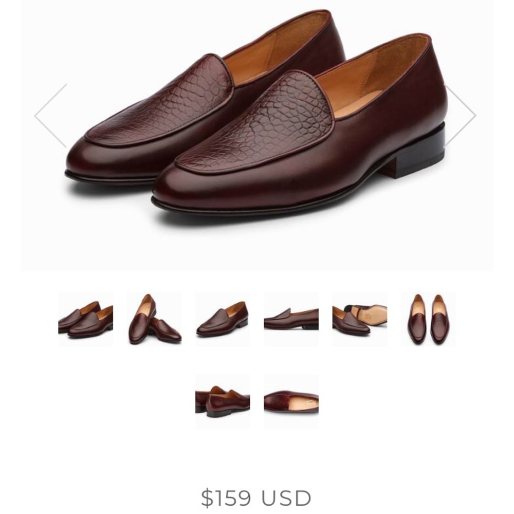 Belgian loafers, men’s size 11 oxblood